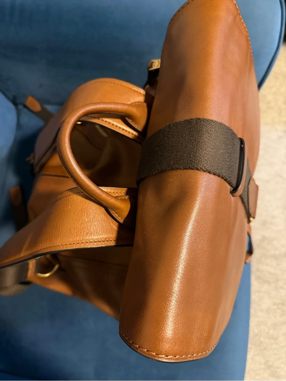 COACH Mens Bleecker Leather Backpack